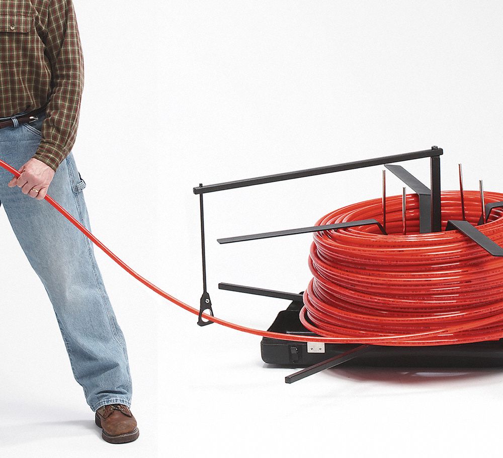 MALCO 17 in x 18 1/2 in Steel Portable PEX Tubing Uncoiler 2CJZ9UC1