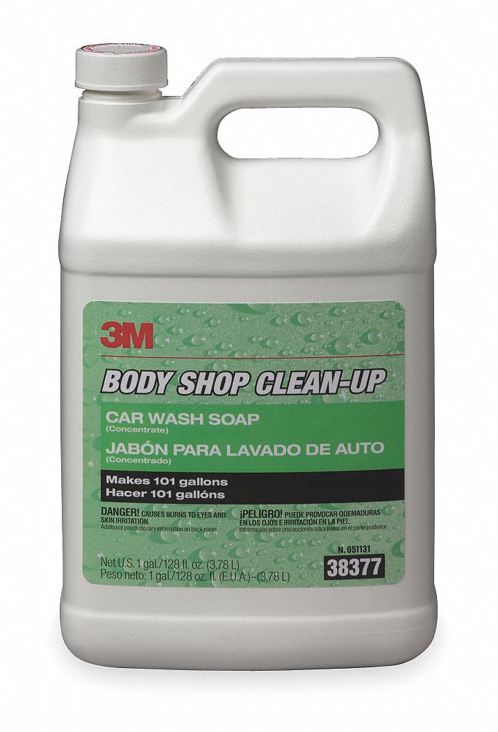 3M, 1 gal Container Size, Car Wash Soap, Concentrate 2CTJ138377