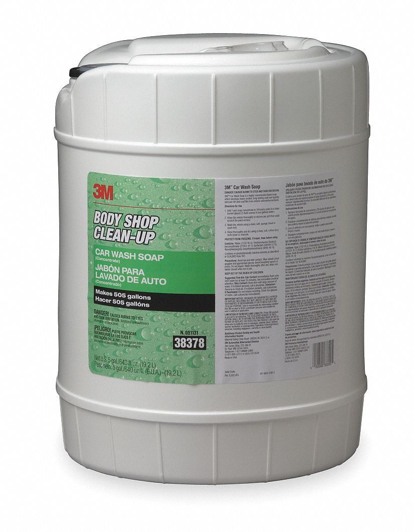 3M Car Wash Soap, Concentrate 2CTJ238378 Grainger