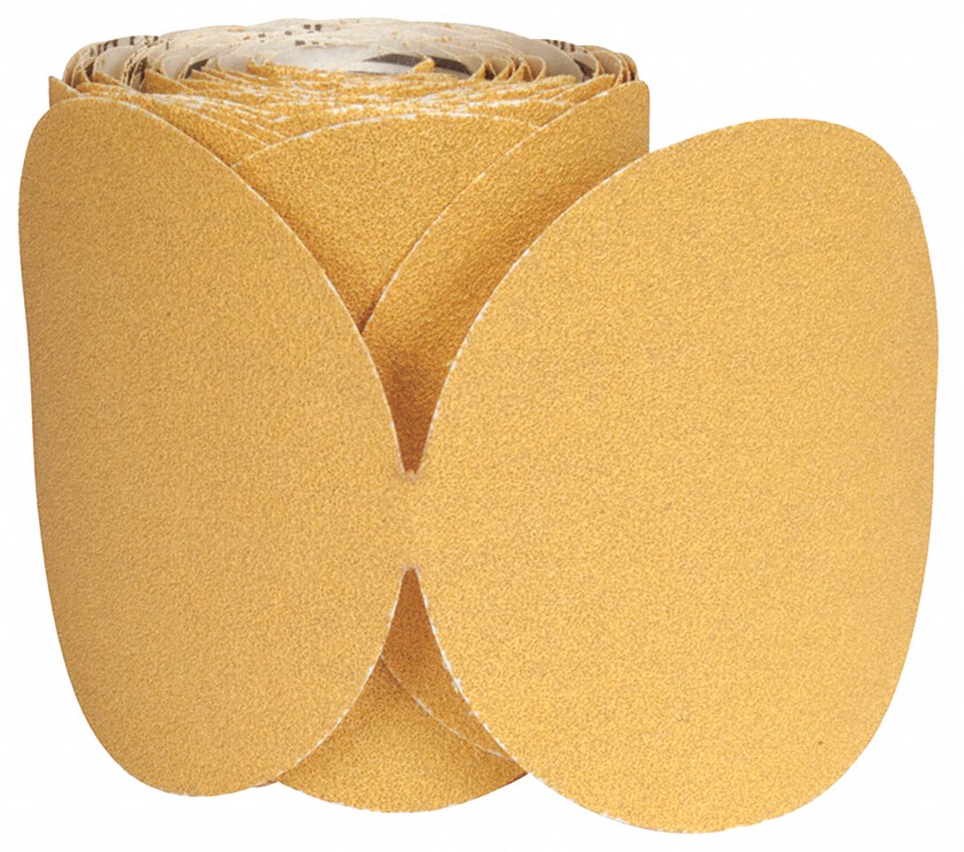 NORTON Sanding Disc Roll, Coated, NonVacuum, 6 in Disc Diameter, 60