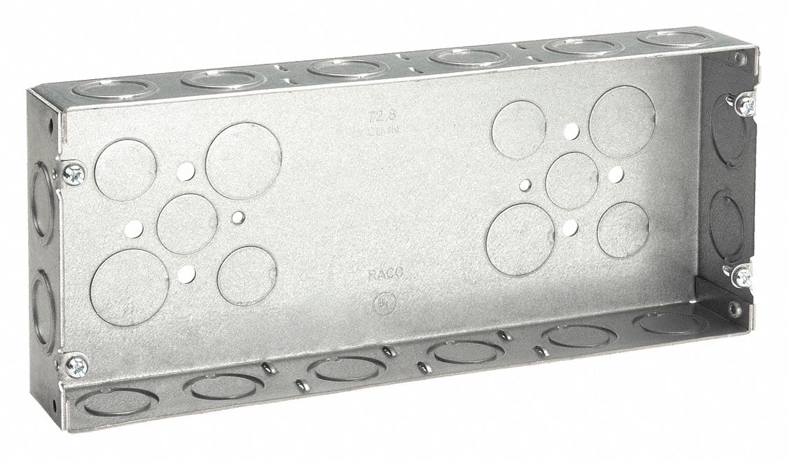 RACO Electrical Box, 72.8 cu. in., 4 Gang 2DCX5953 Grainger