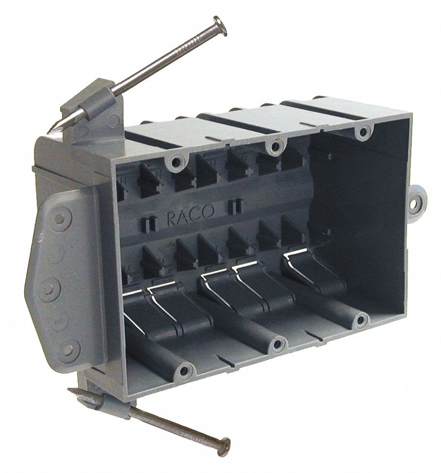 PVC, 2 3/4 in Nominal Dp, Electrical Box 2DDF57846RAC Grainger