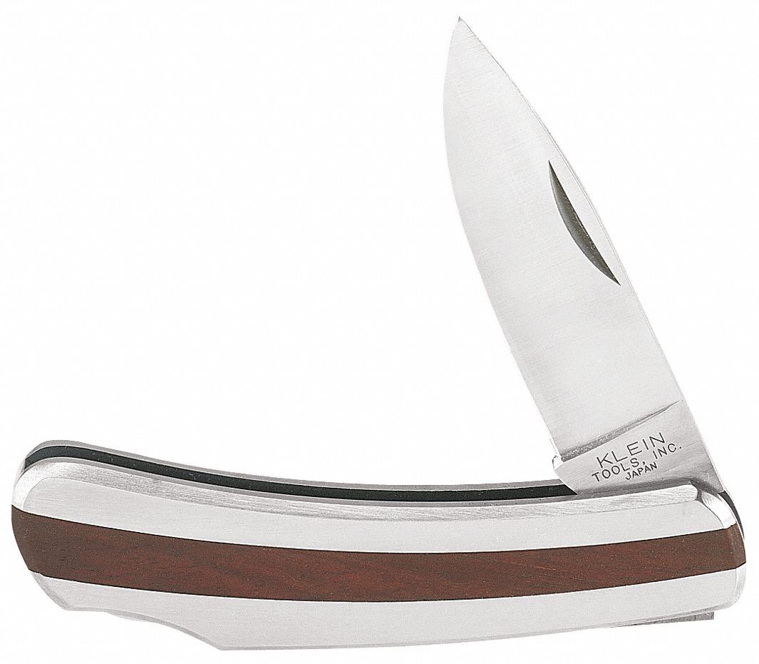KLEIN TOOLS Compact Pocket Knife,Fine Blade Edge 3 in Blade Length