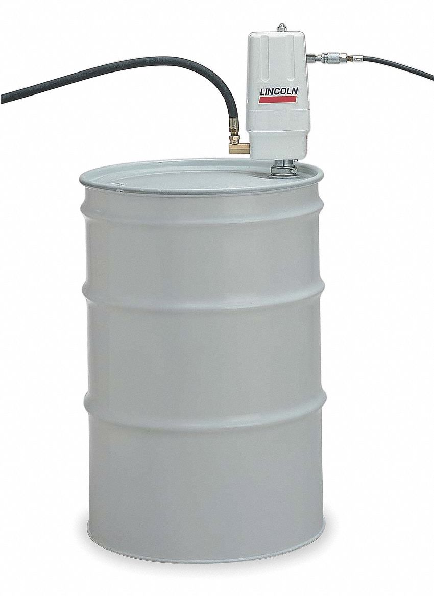 LINCOLN Air Operated Drum Pump, Unmetered Dispensing with Manual ShutOff, For Container Type