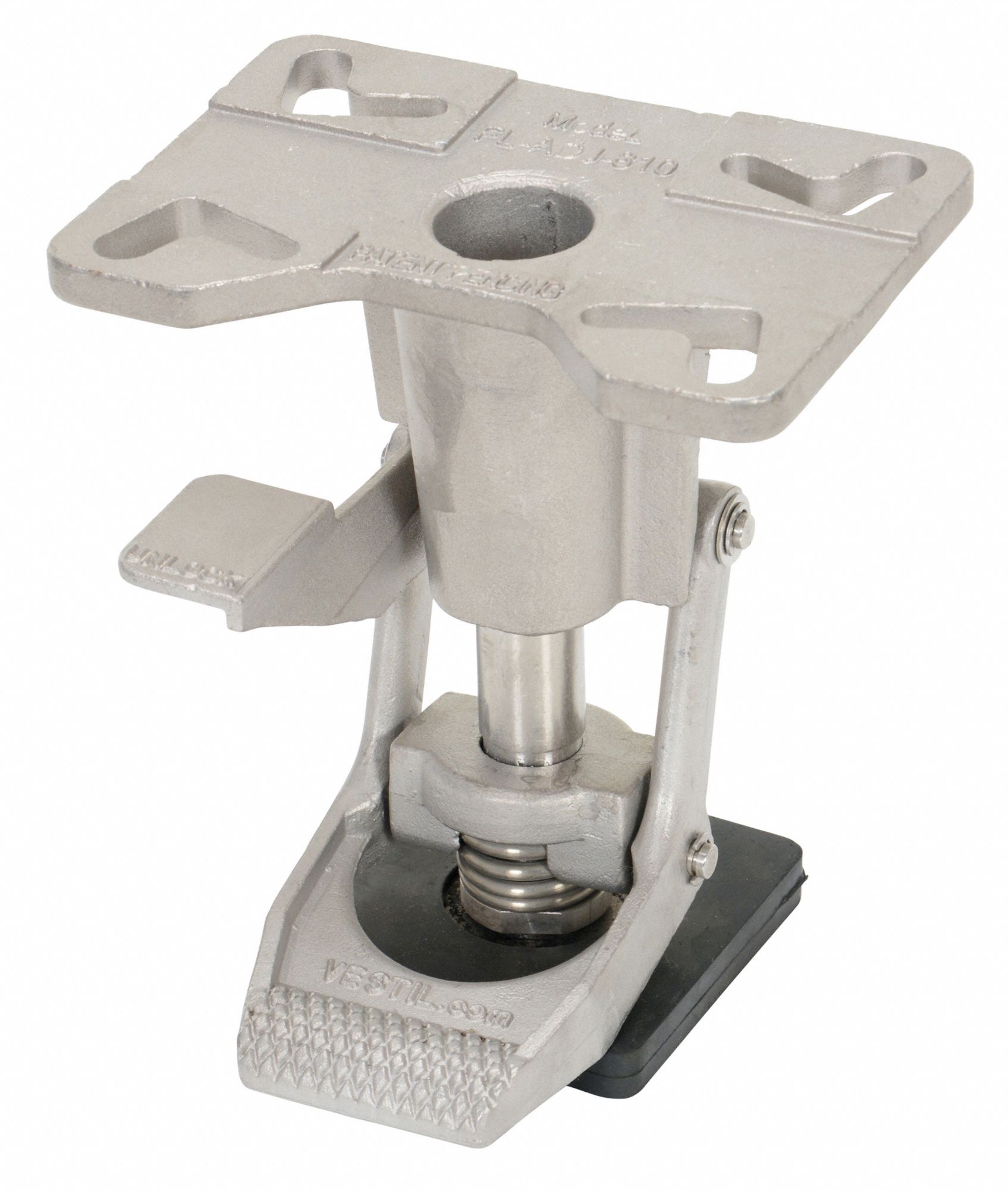 GRAINGER APPROVED HeavyDuty AdjustableHeight Floor Lock, Stainless