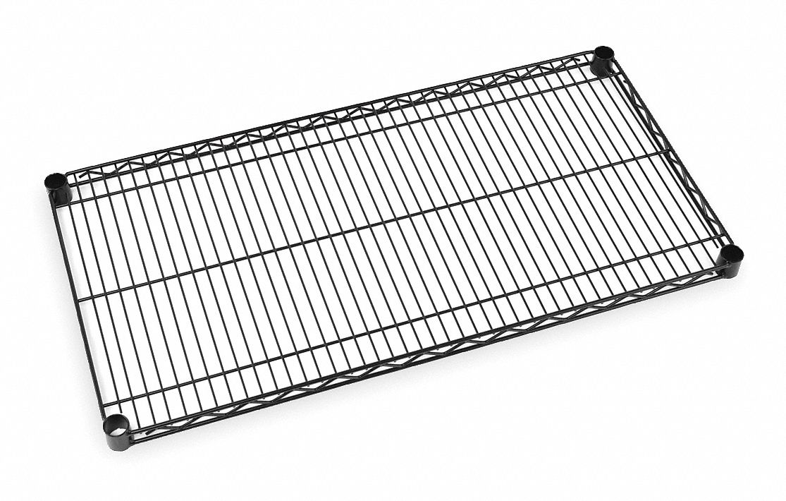 METRO, 72 in x 18 in, 5 Shelves, Wire Shelf 1BEV71872NBL Grainger