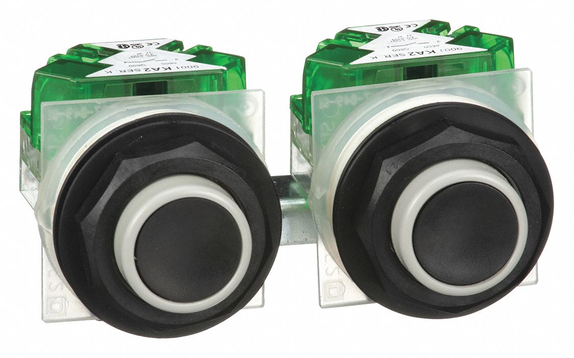 SQUARE D Pendant Push Button, For Use With Unassembled Heavy Duty Station, 2NO, Multi, Momentary