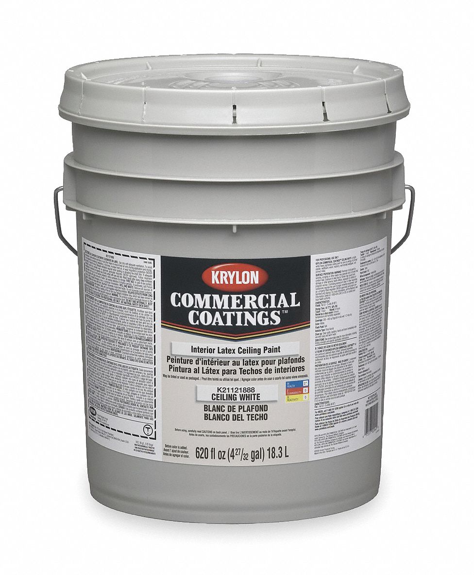 5 Gallon Flat White Ceiling Paint Shelly Lighting