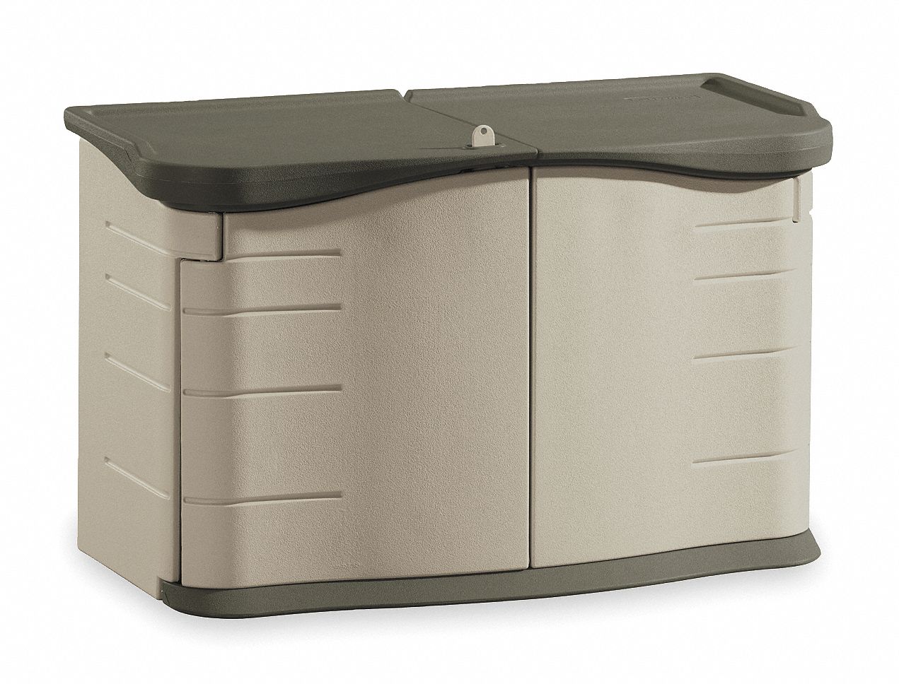 RUBBERMAID COMMERCIAL PRODUCTS Outdoor Storage Shed, Lg, H 36 In, W 55