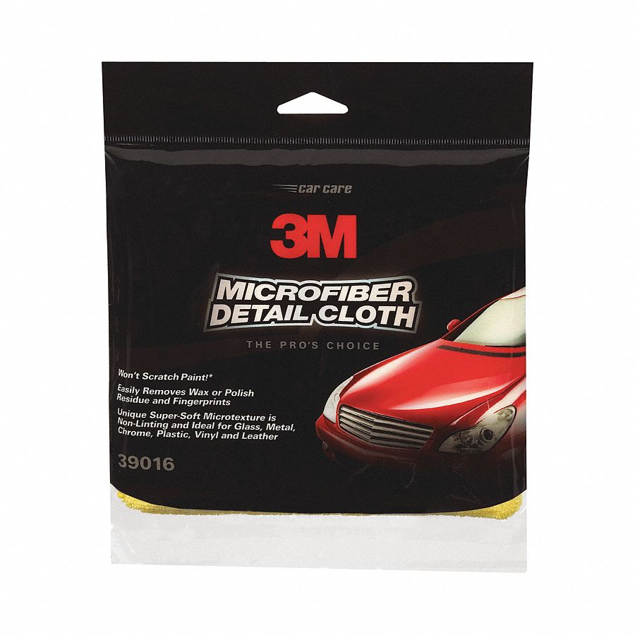 3M Detailing Cloth, Microfiber 2EXZ370005277986 Grainger