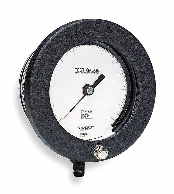 ASHCROFT Test Pressure Gauge, 0 to 10,000 psi, With Calibration