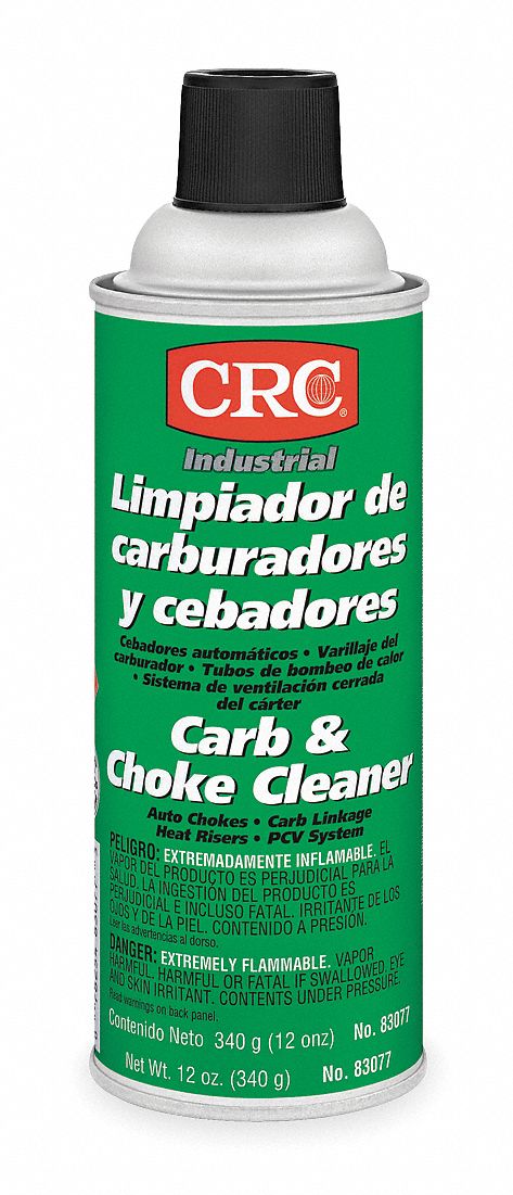 CRC Carburetor Cleaner, Aerosol Can, 12 oz, Flammable, Non Chlorinated
