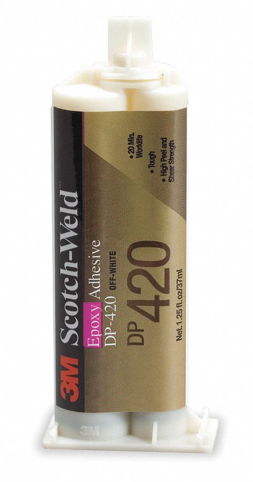 3M Series DP420, Epoxy Adhesive, DualCartridge, 1.25 oz, OffWhite, 20