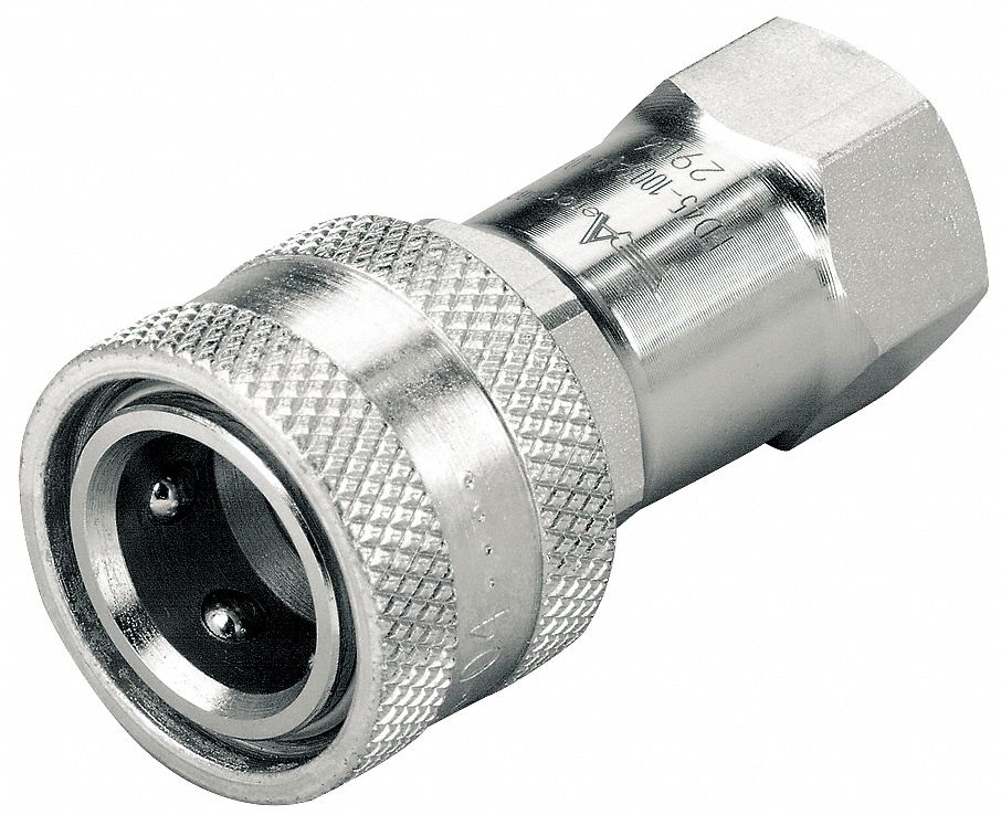 EATON HANSEN, 1/4 in Coupling Size, 303 Stainless Steel, Hydraulic