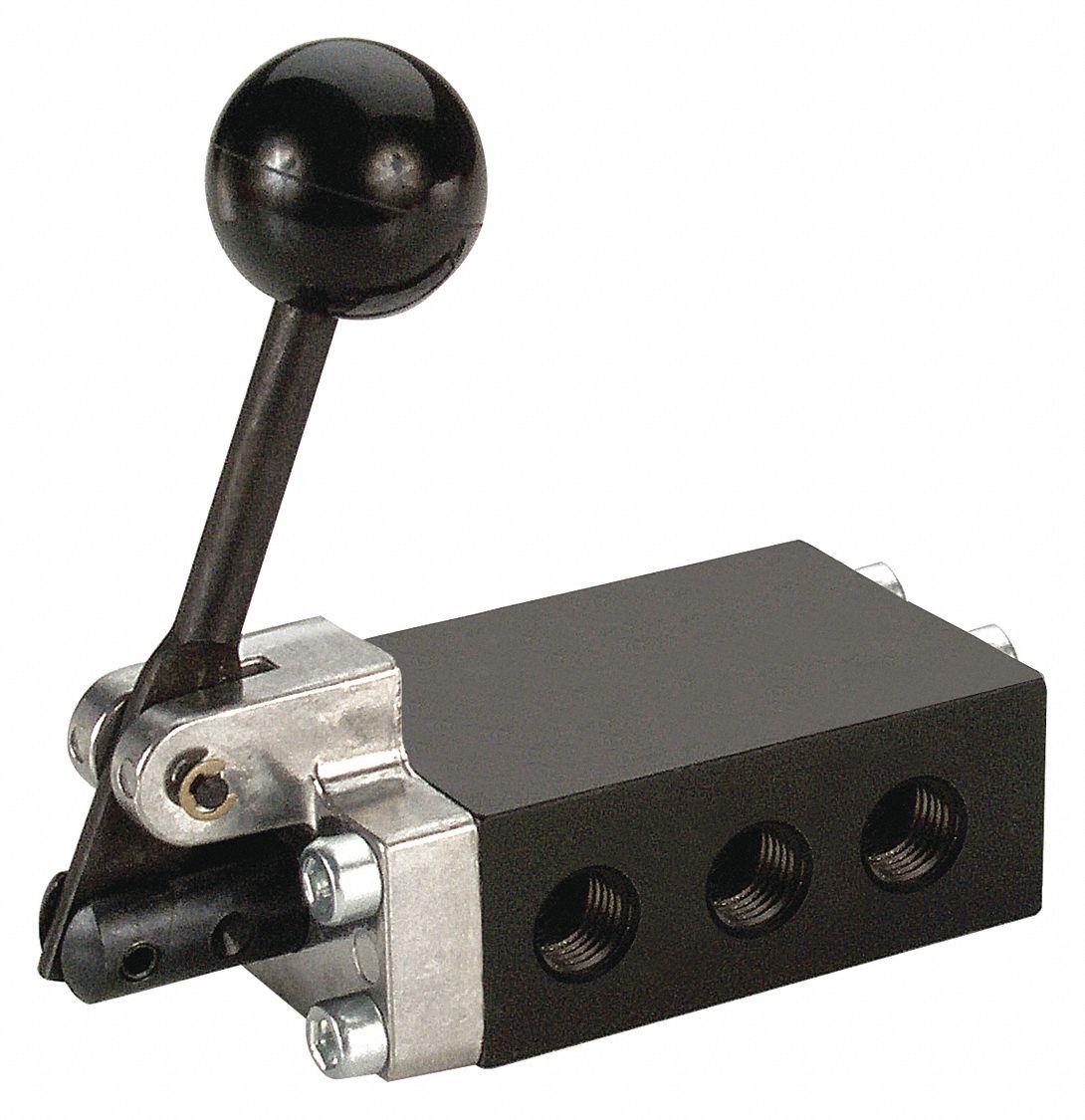 ARO 1/8" Manual Air Control Valve with 4-Way, 2-Position Air Valve Type
