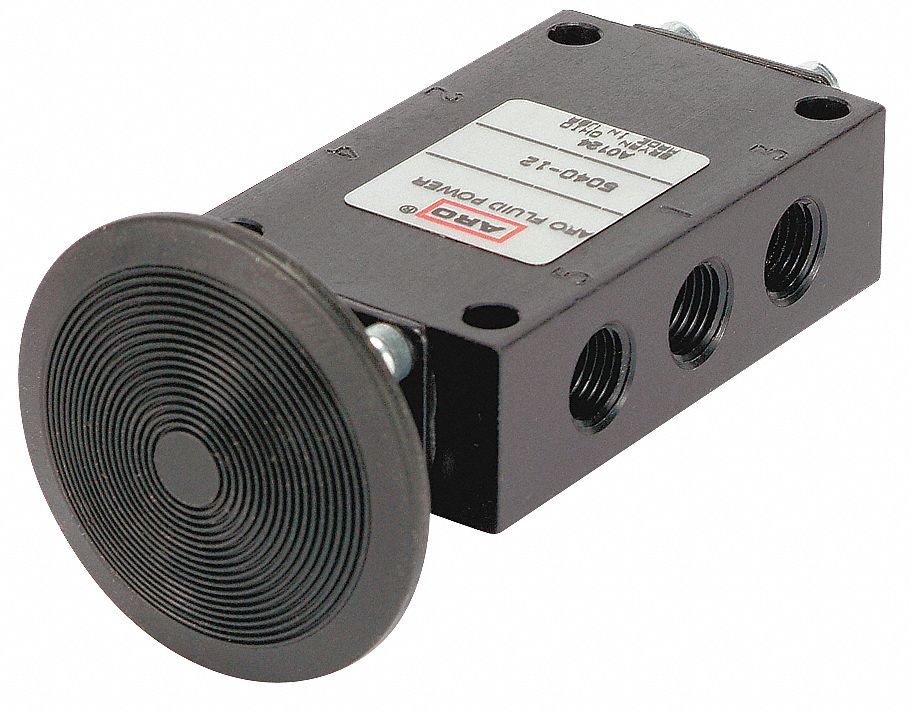 ARO 1/8" Manual Air Control Valve with 4-Way, 2-Position Air Valve Type