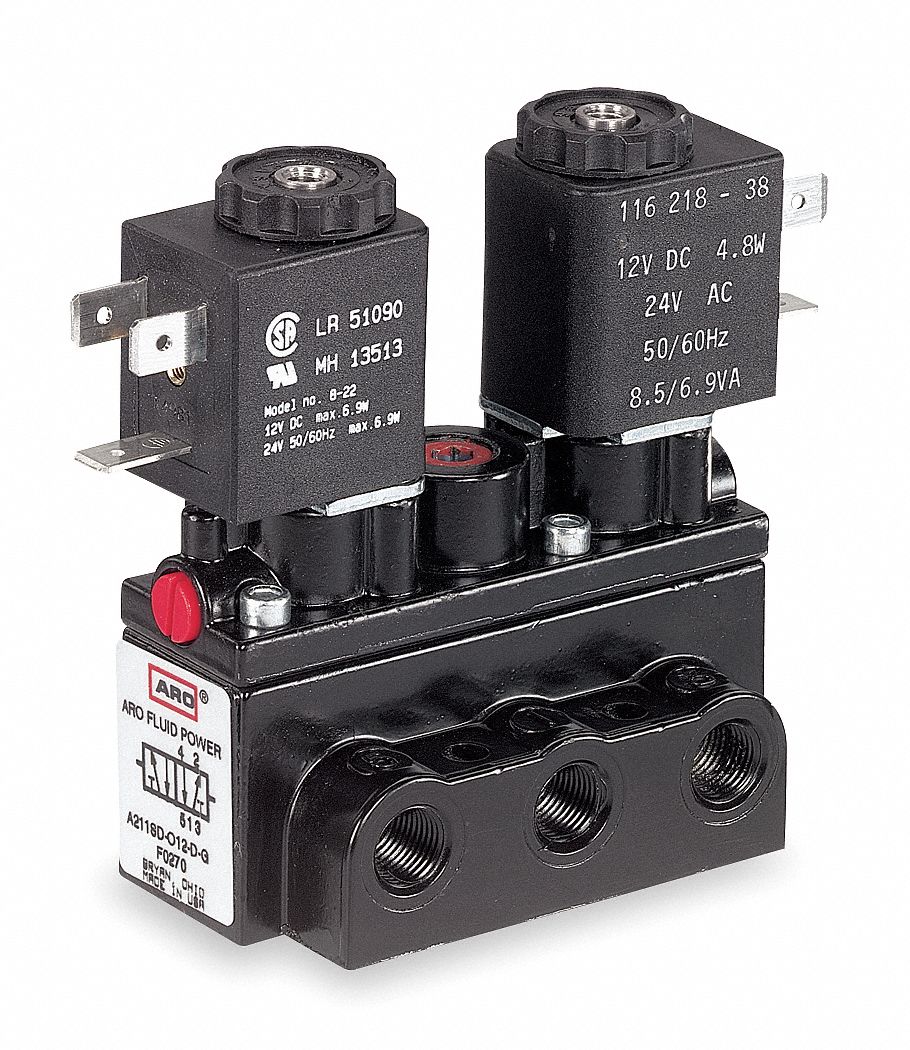 Alpha Series, 120V AC, Solenoid Air Control Valve 2G451A312SD120A