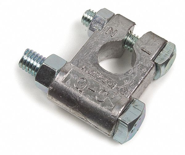 GROTE Battery Terminal Military, Bolt/Top Post, Positive, Lead, 3/4 in