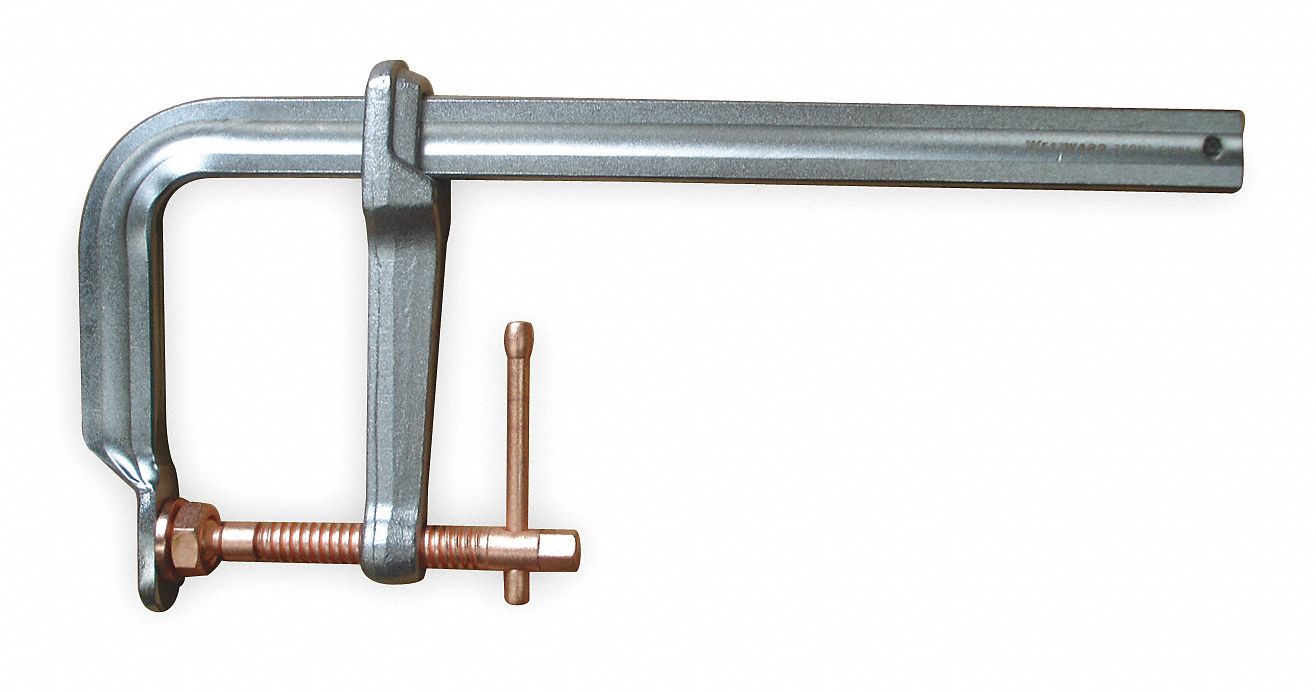 WESTWARD L Clamp,12 in Max. Jaw Opening (In.),4,800 lb Nominal Clamping