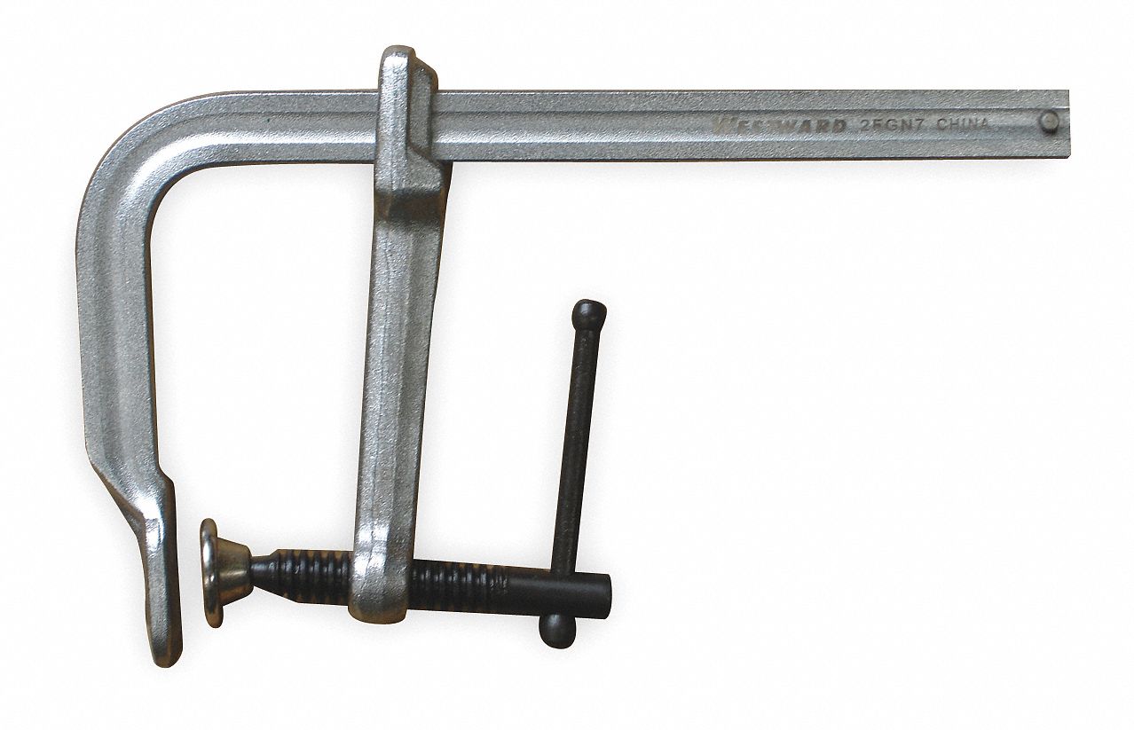 WESTWARD L Clamp,8 in Max. Jaw Opening (In.),1,500 lb Nominal Clamping