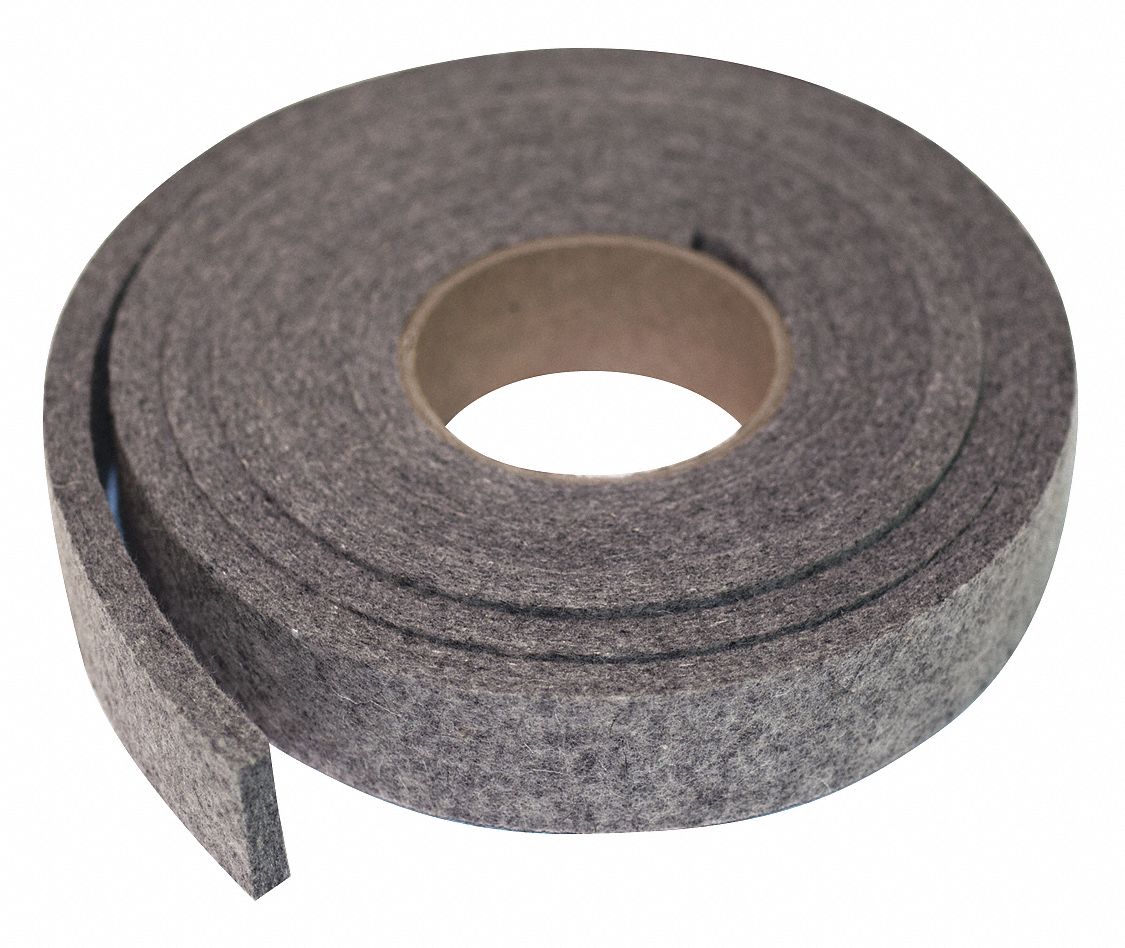 GRAINGER APPROVED Felt, F3, 1/2 In Thick, 1 x 120 In 2FHT82FHT8