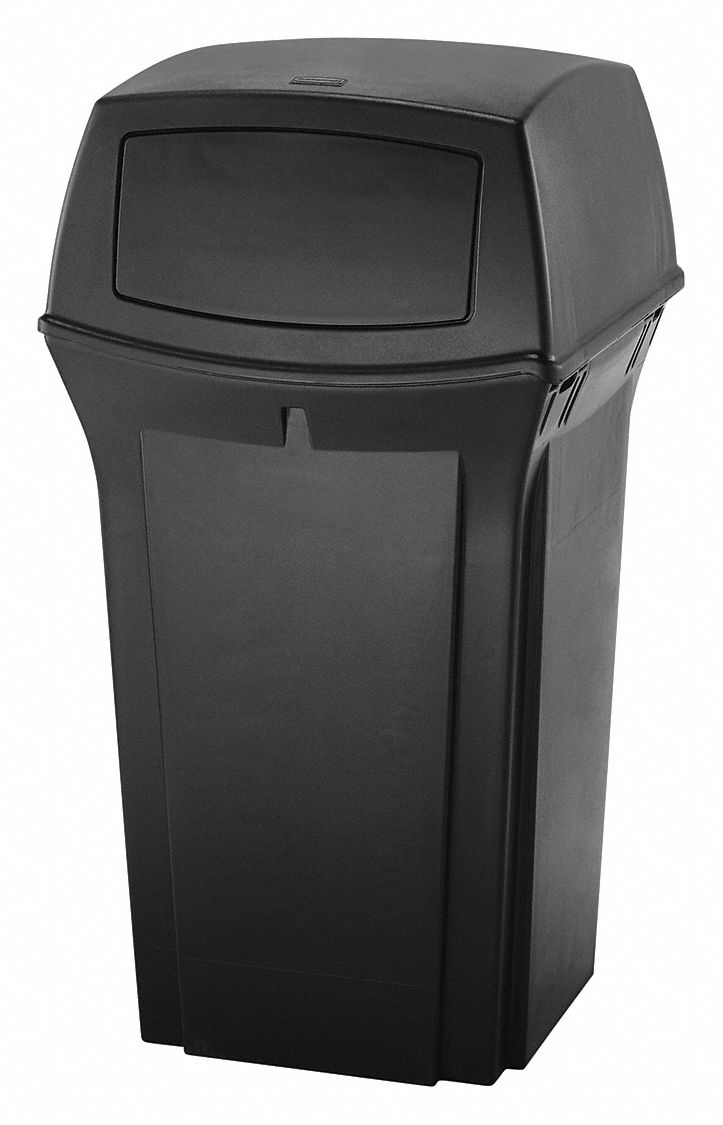 RUBBERMAID COMMERCIAL PRODUCTS, Ranger(R), Square, Trash Can 2FTE4