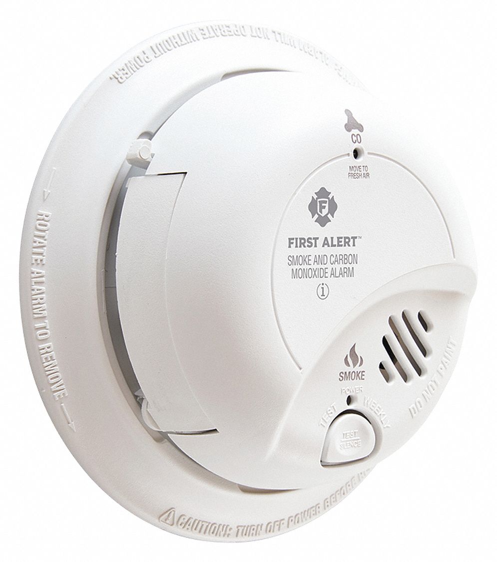 BRK 5 5/8 in Carbon Monoxide and Smoke Alarm with 85 dB 10 ft Audible