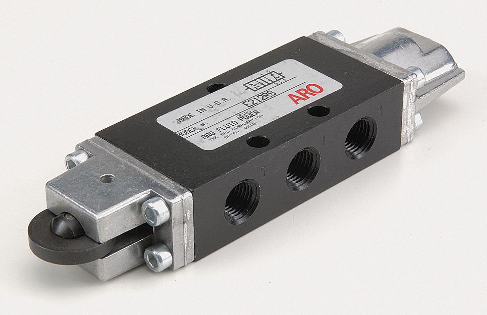 ARO 1/4" Manual Air Control Valve with 4-Way, 2-Position Air Valve Type