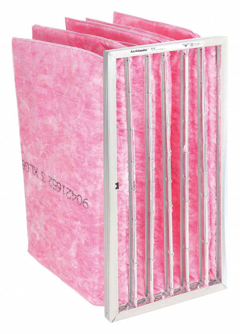 24x12x15 Nominal Filter Size, Pink, Pocket Air Filter 2GFU62GFU6