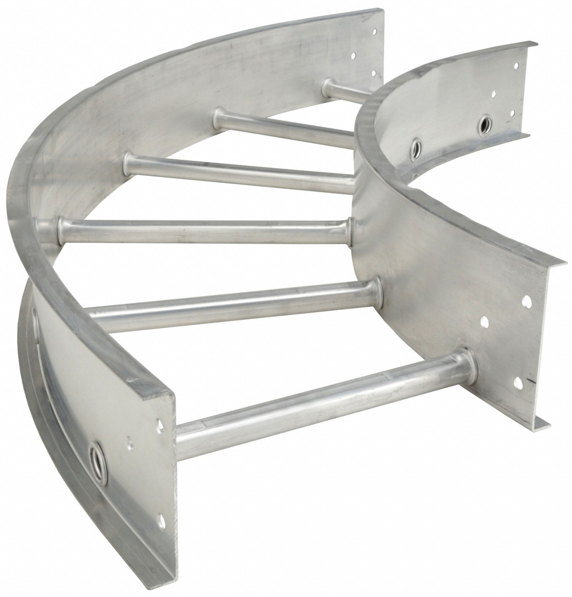 18 in Wd, Aluminum, Horizontal Elbows, 90 Degree 784FA6248189F24 Grainger