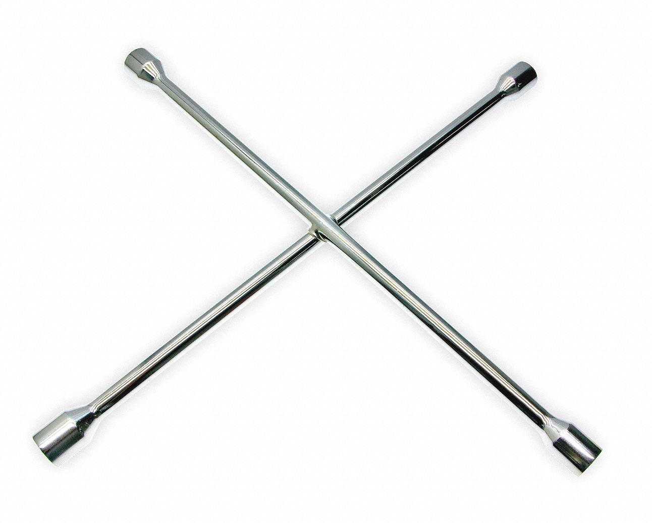 WESTWARD Lug Nut Wrench, Socket Size 11/16 in, 13/16 in, 3/4 in, 7/8 in