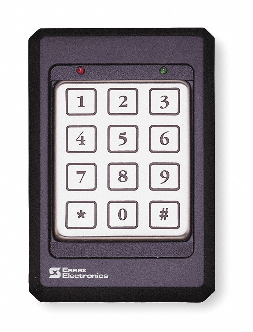 ESSEX Access Control Keypad, Keypad, Stainless Steel, 5 1/8 in Height
