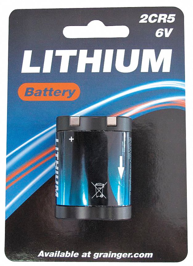 GRAINGER APPROVED Battery, 245, Lithium, 6V 2HPC52HPC5 Grainger
