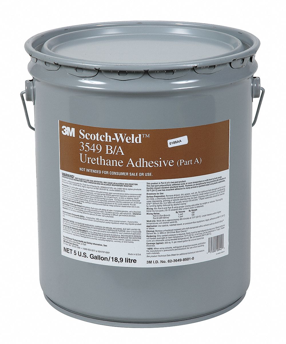 3M, 3549, Ambient Cure, Urethane Adhesive 2JBL53549 Grainger