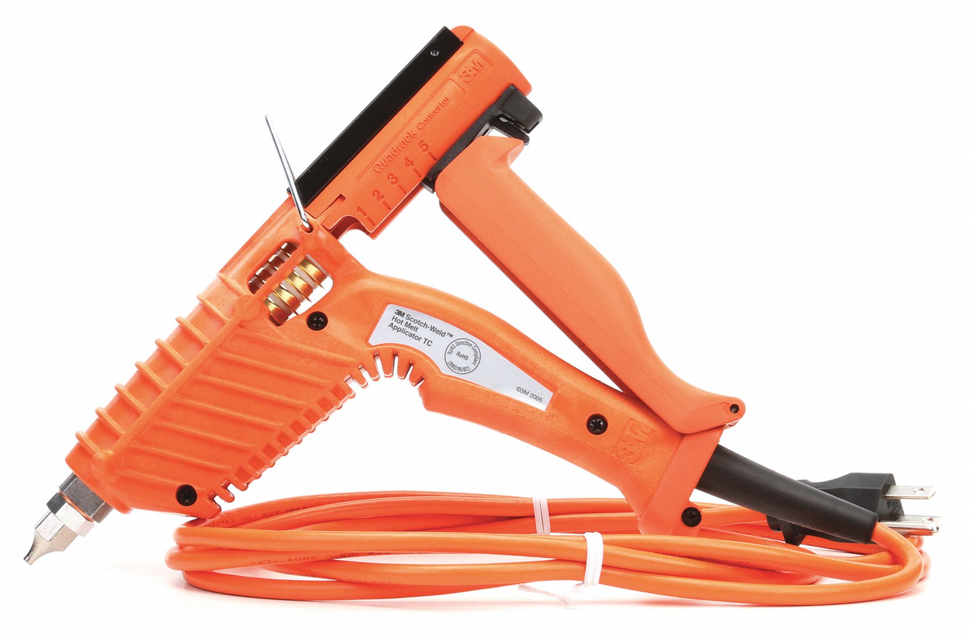 3M Glue Gun TC with Quadrack Converter, Corded, 3.5 lb/hr, Palm Lever