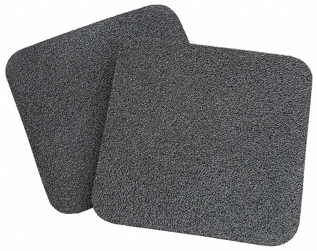 3M Solid Black AntiSlip Tread, 5 1/2 in x 5 1/2 in, 60 Grit Aluminum