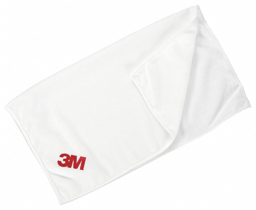 SCOTCHBRITE, Microfiber, White, Microfiber Cloth 2JDB52021 Grainger