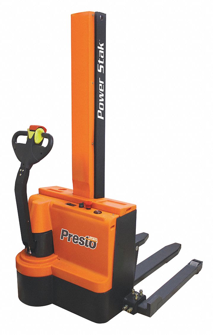 PRESTO LIFTS Electric Lift, Electric Push Stacker, 2200 lb. Load