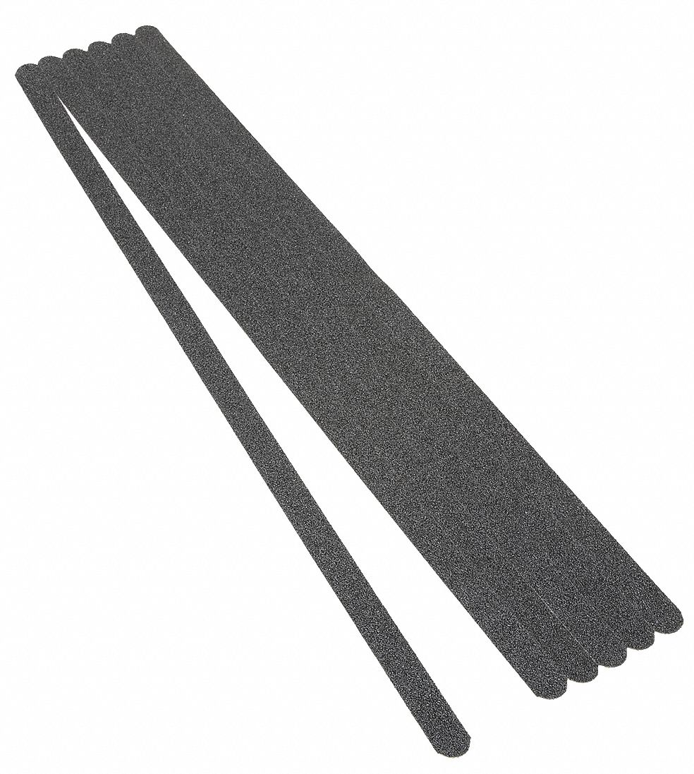 3M Solid Black AntiSlip Tread, 3/4 in x 2 ft, 60 Grit Aluminum Oxide