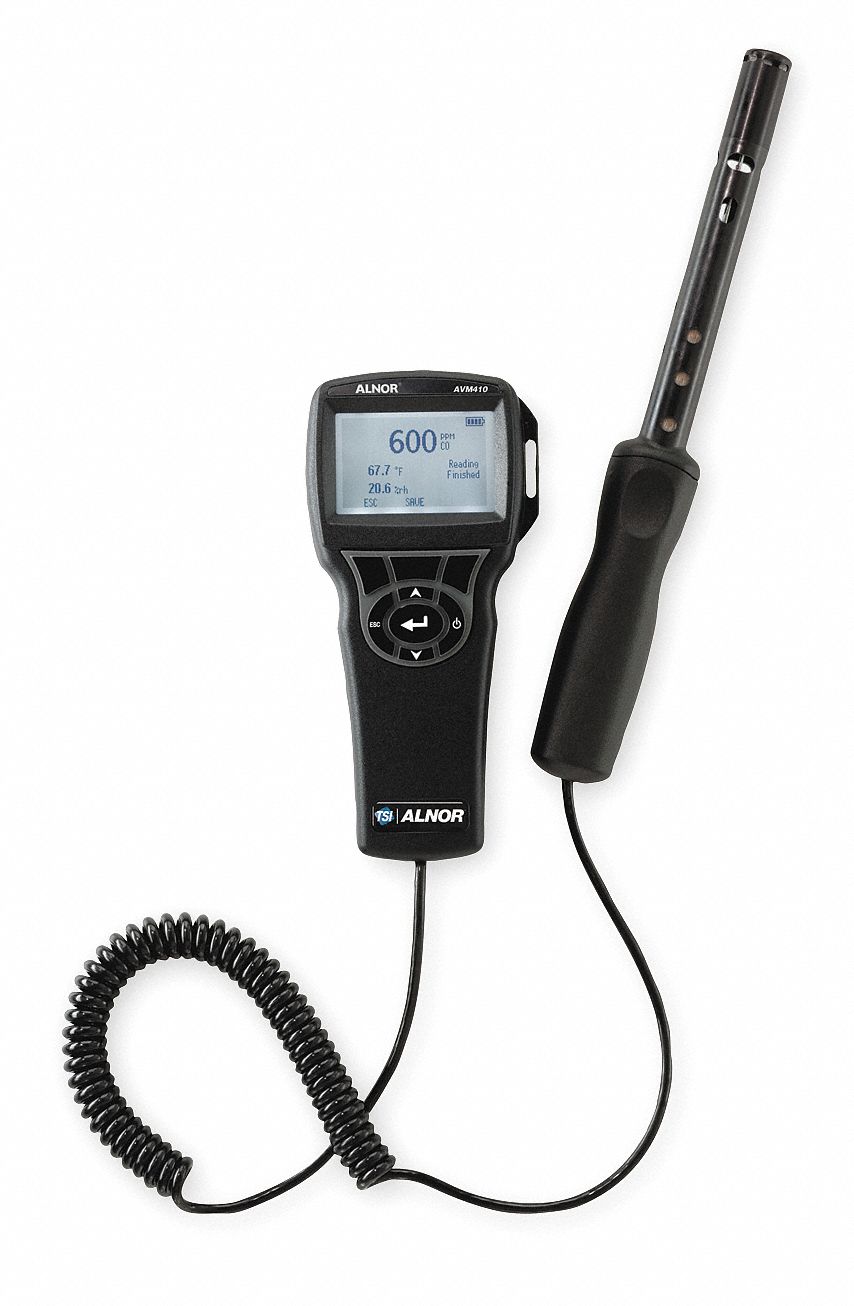 Indoor Air Quality Tester,CO2,CO,Temp,RH Grainger