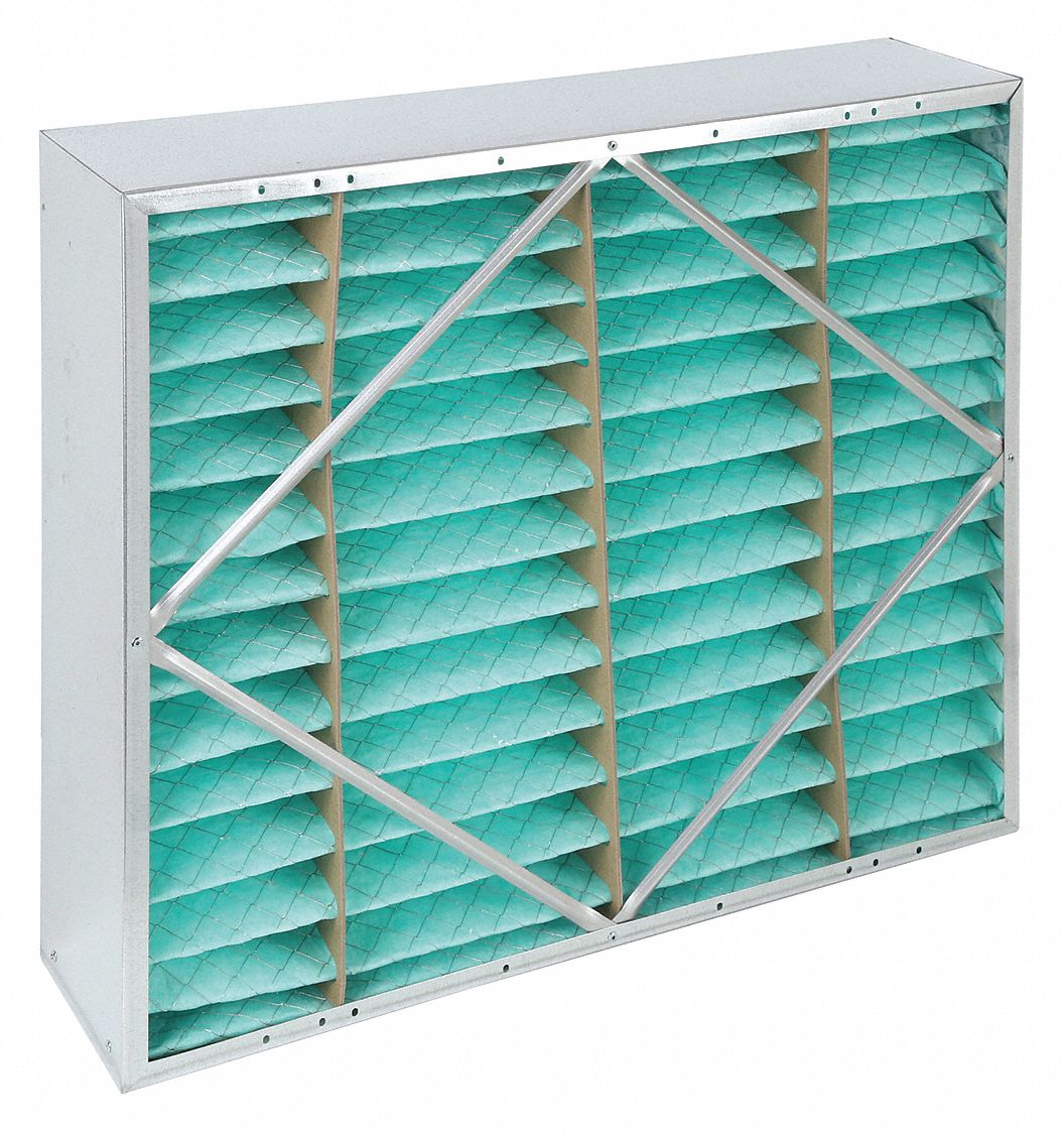 20x24x6 Nominal Filter Size, Synthetic, Rigid Cell Air Filter 2JUF7