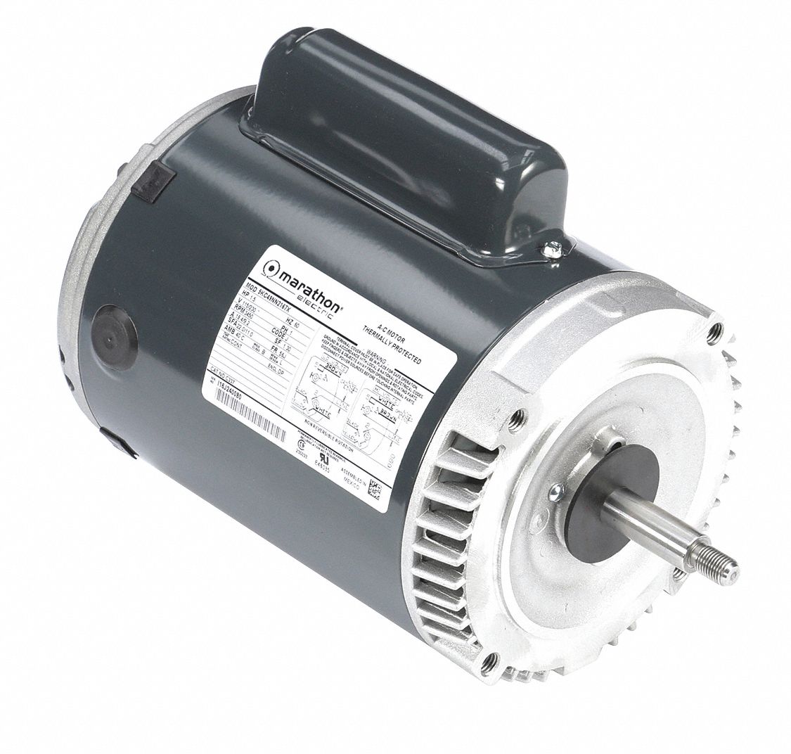 MARATHON MOTORS 1 1/2 HP Jet Pump Motor, CapacitorStart