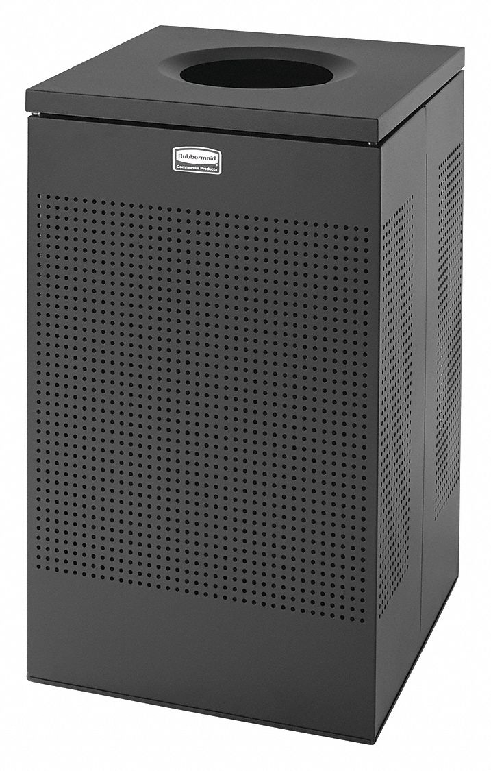 RUBBERMAID COMMERCIAL PRODUCTS, Steel, Flat with Top Opening Top, Trash