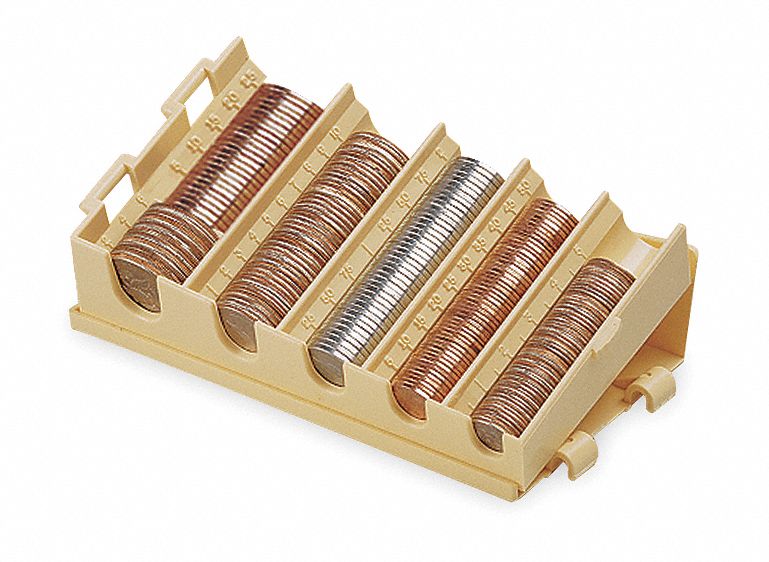 MMF INDUSTRIES Coin Tray, 61/4x35/8x17/8 2KEF5221477703 Grainger