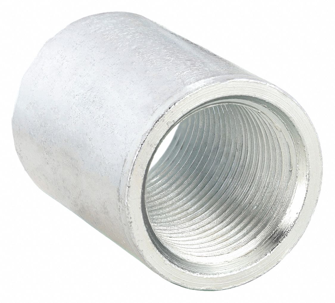 Steel, 3/8 in x 3/8 in, Merchant Coupling 2KME761102GR Grainger