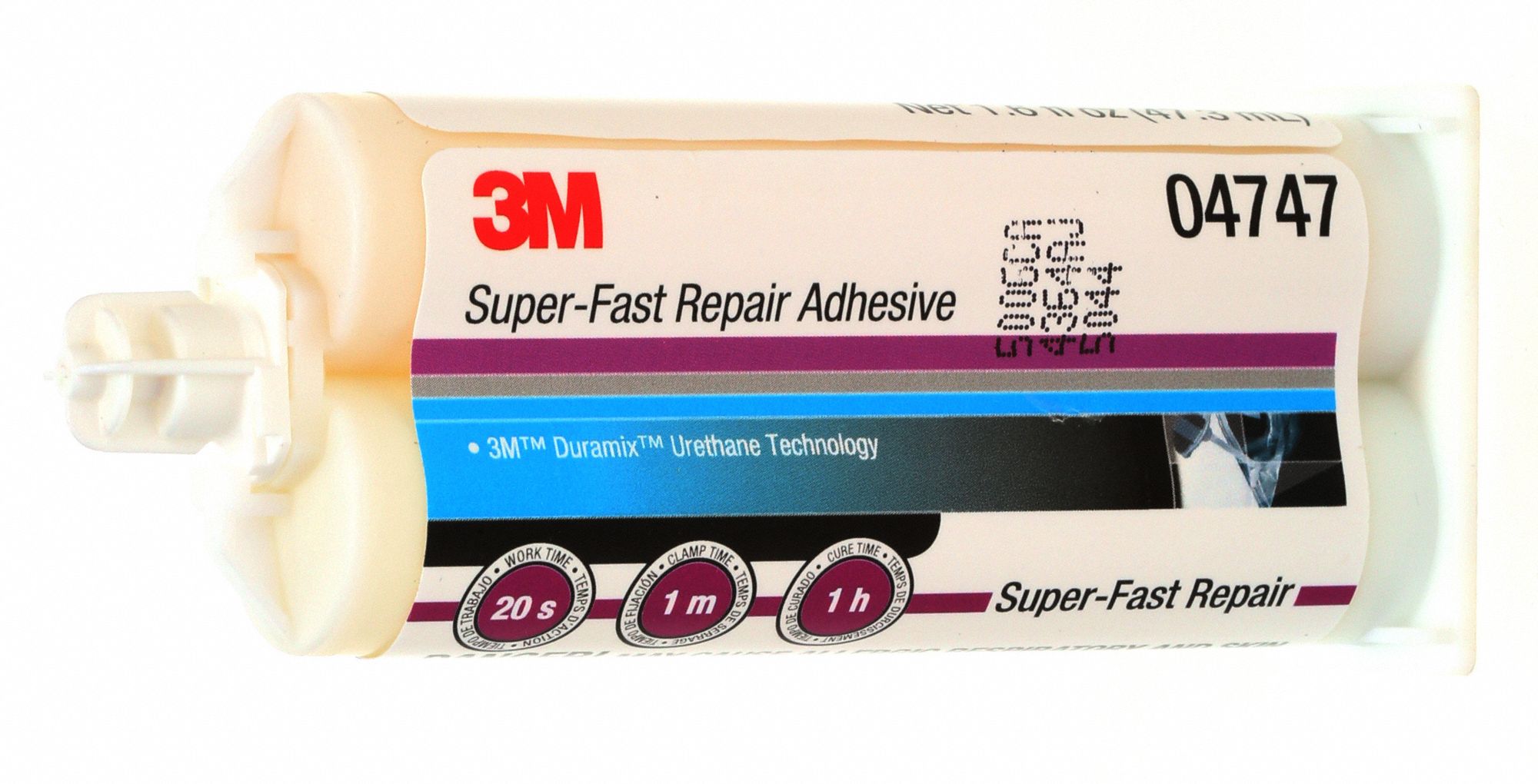 3M Urethane Adhesive, DualCartridge, 50 cc, Clear 2KVB504747 Grainger