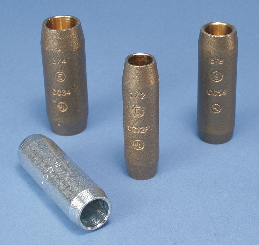 ERICO Ground Rod Coupler,Rod Dia 5/8 In 2KXN6CC58 Grainger