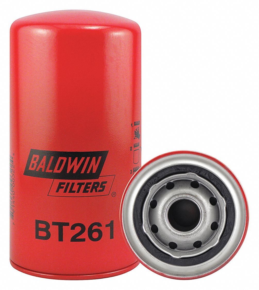 BALDWIN FILTERS SpinOn Oil Filter, Length 7 1/8 in, Outside Dia. 3
