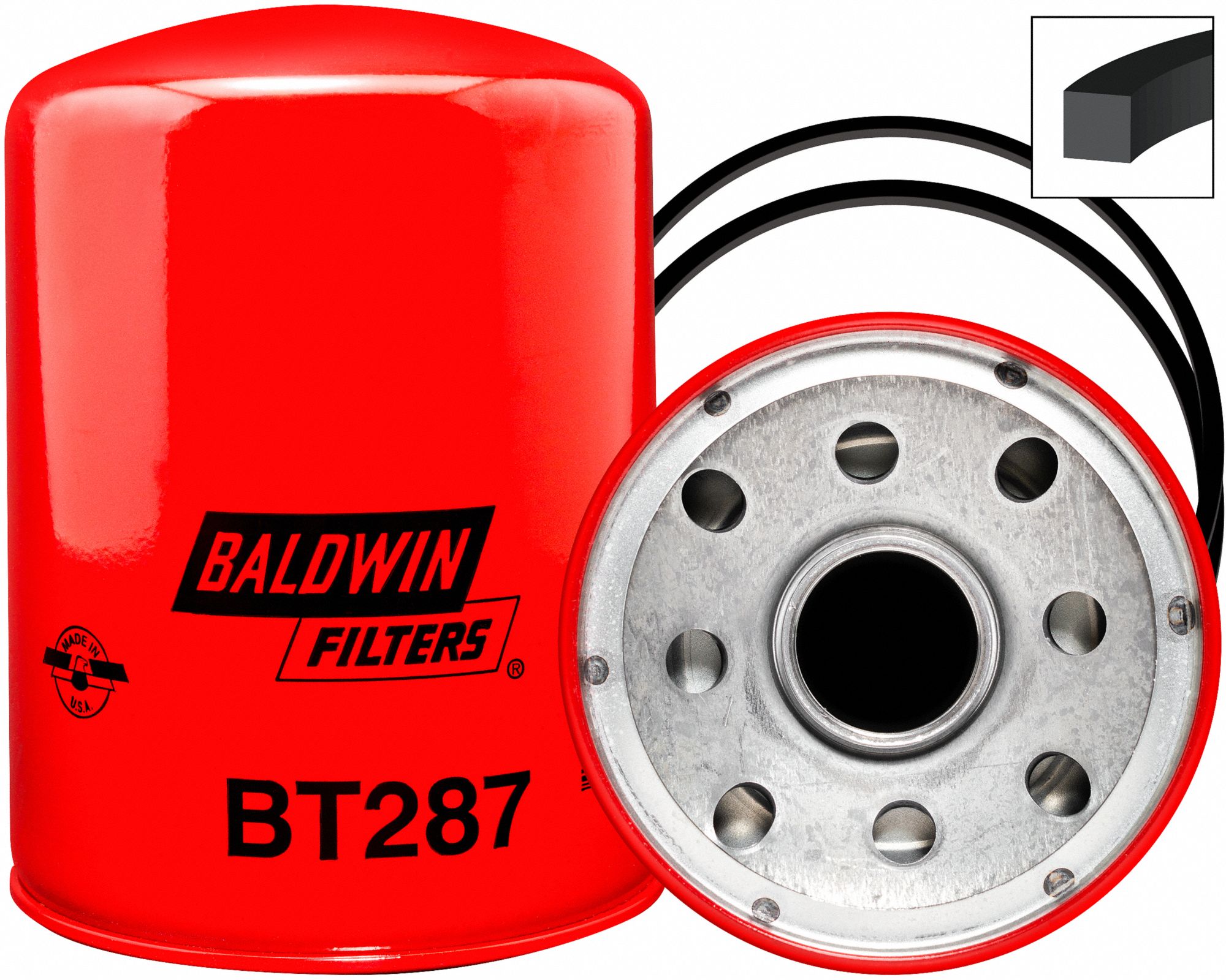 BALDWIN FILTERS, Hydraulic Fluid, 1 1/2"16 Thread Size, Oil Filter
