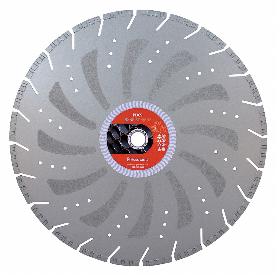 HUSQVARNA, 14 in Blade Dia., 1 in Arbor Size, Diamond Saw Blade - 2LDV4